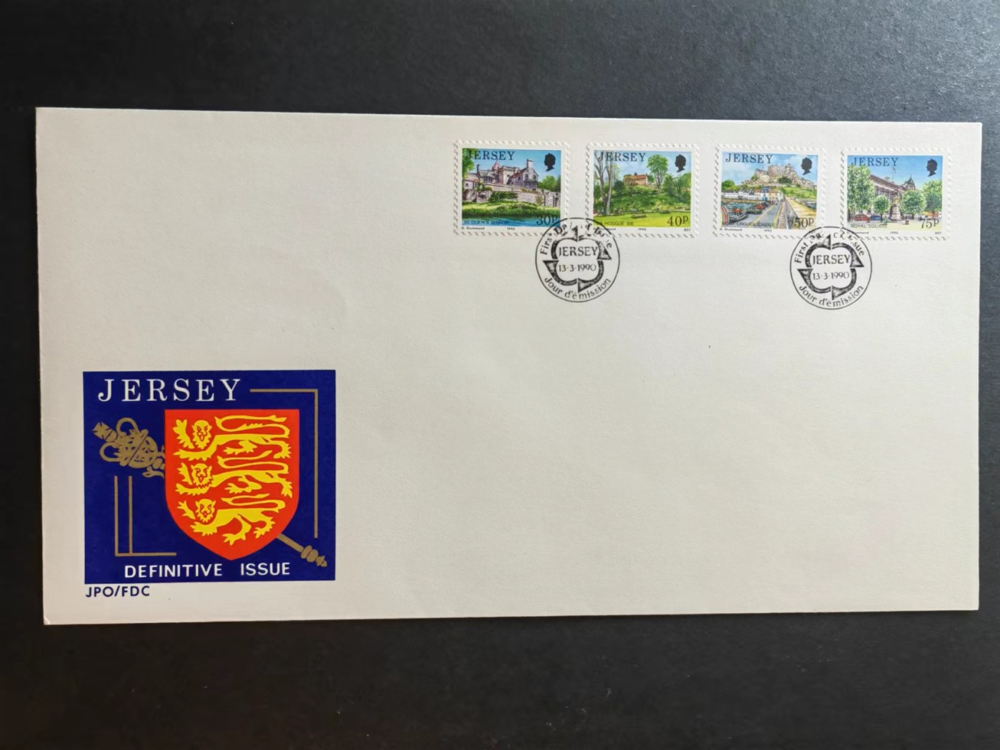 精选多國郵票品🔥⚡️🌞（拍卖场）专场 第③⑨场 泽西岛1990 岛上风光 