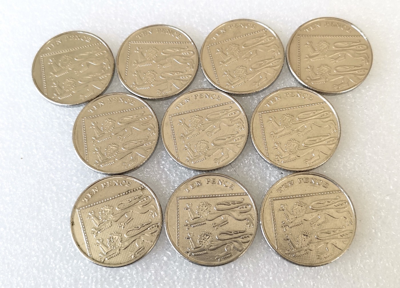 全场一元起拍 世界钱币散币、银币专场 第49期 英国10便士硬币 10枚