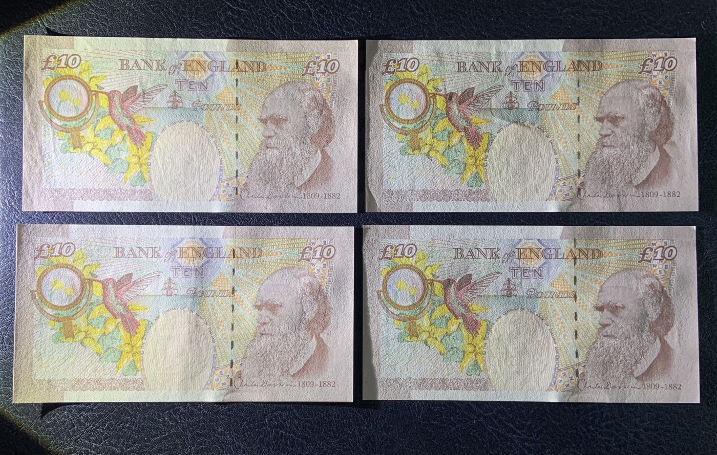 收藏联盟Quantum Auction 第313期拍卖  英国2001年版10镑 品相UNC 票面有不同的瑕疵 细节如侧光
