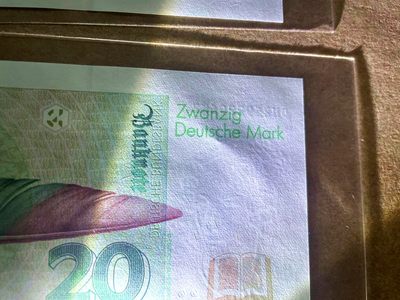 【Blue Auction】✨世界纸币精拍第409期【精】 【一组2张】德国 1993年20马克 UNC （有1张有点钞痕）