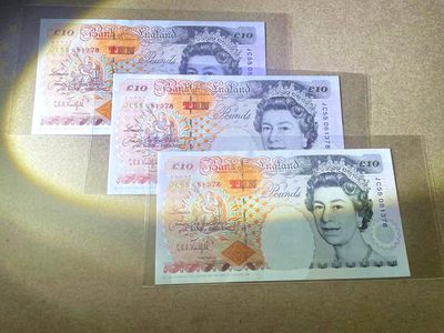 【Blue Auction】✨世界纸币精拍第409期【精】 【一组3张】英国 10镑 狄更斯 全新UNC