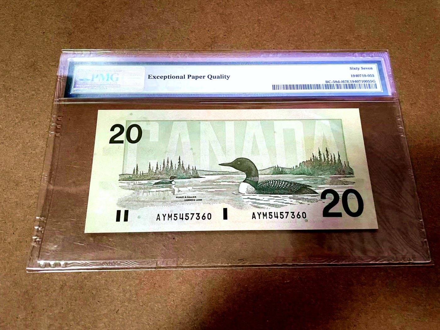 【Blue Auction】✨世界纸币精拍第409期【精】 加拿大 1991年20元 PMG67EPQ 