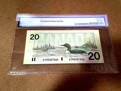 【Blue Auction】✨世界纸币精拍第409期【精】 加拿大 1991年20元 PMG67EPQ 