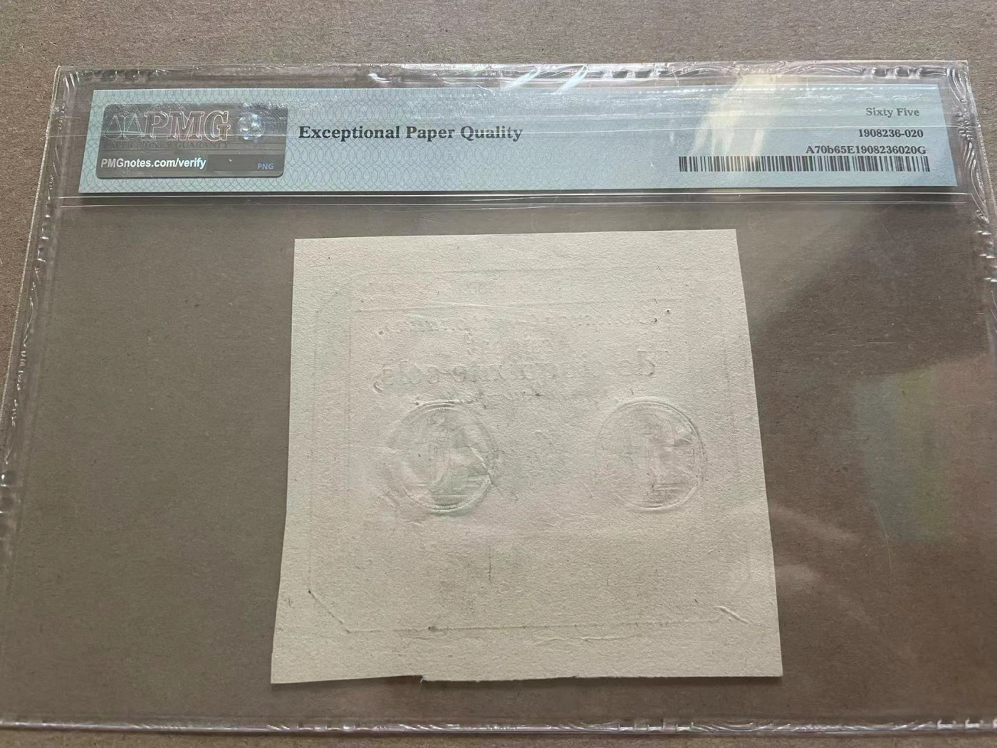 【Blue Auction】✨世界纸币精拍第409期【精】 【无47】法国 1793年50索尔 PMG65EPQ 绝品 