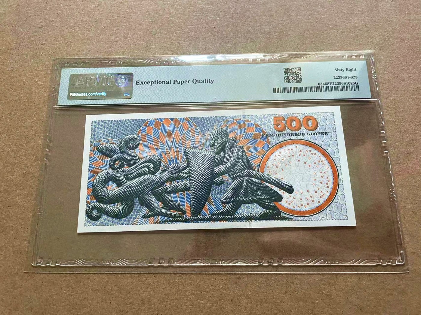 【Blue Auction】✨世界纸币精拍第409期【精】  【无47】丹麦 2003年500克朗 PMG68EPQ 高分 