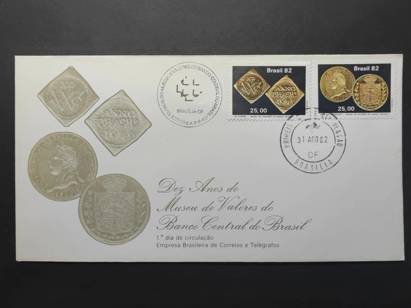 精选多國郵票品🔥⚡️🌞（拍卖场）专场 第④0️⃣场 巴西1982年 古硬币（带编号）