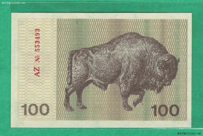 立陶宛1991年100塔罗 大面值下有一行字 P-38a 欧洲纸币 实物图 UNC - 立陶宛1991年100塔罗 大面值下有一行字 P-38a 欧洲纸币 实物图 UNC