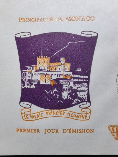 摩纳哥1965年王宫、国王首日封（全新未拆）