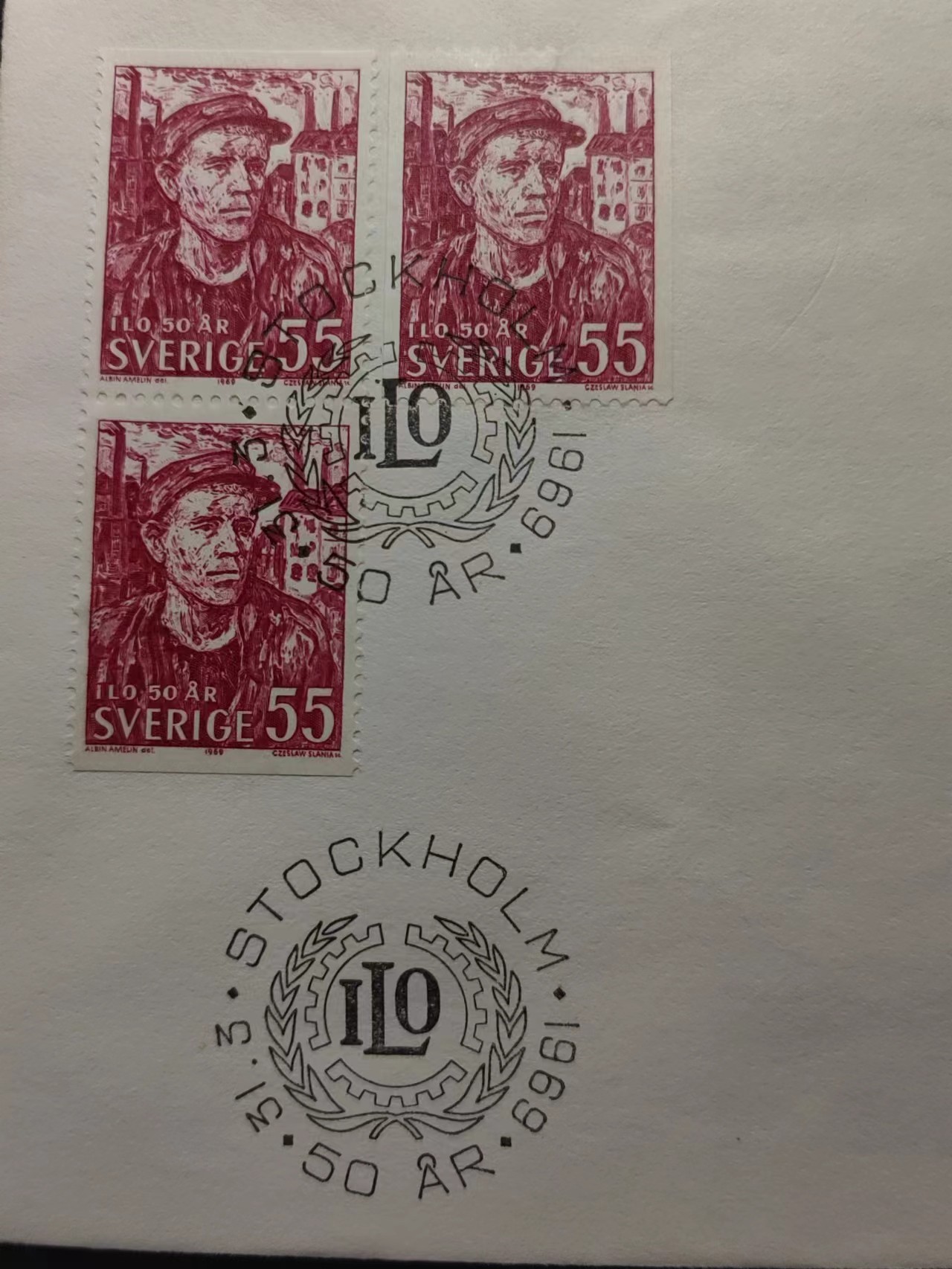 精选多國郵票品🔥⚡️🌞（拍卖场）专场 第④0️⃣场 瑞典1969年 国际劳工组织