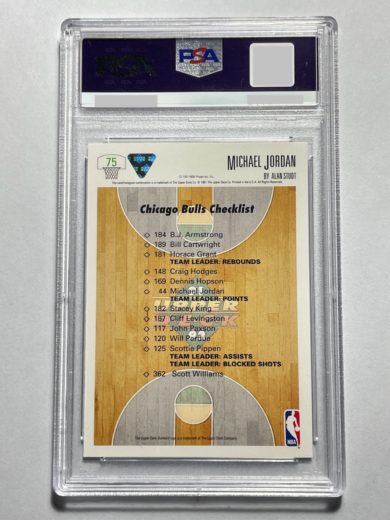 【德藏】卡牌拍卖第10期 ~喜迎2024年·荟萃场~【无每件最低收费！！！】 NBA 1991 UD 乔丹 特卡 PSA 9