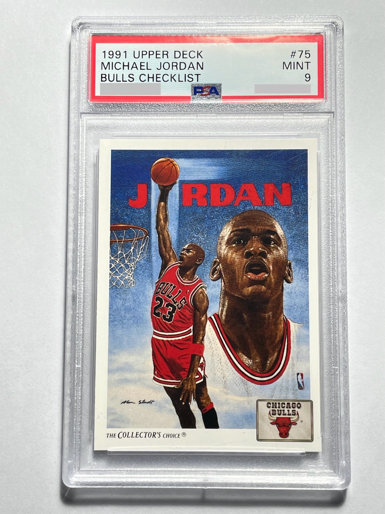 【德藏】卡牌拍卖第10期 ~喜迎2024年·荟萃场~【无每件最低收费！！！】 NBA 1991 UD 乔丹 特卡 PSA 9