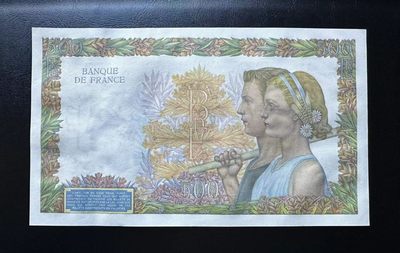【Blue Auction】✨世界纸币精拍第409期【精】 法国 1942年500法郎 UNC 