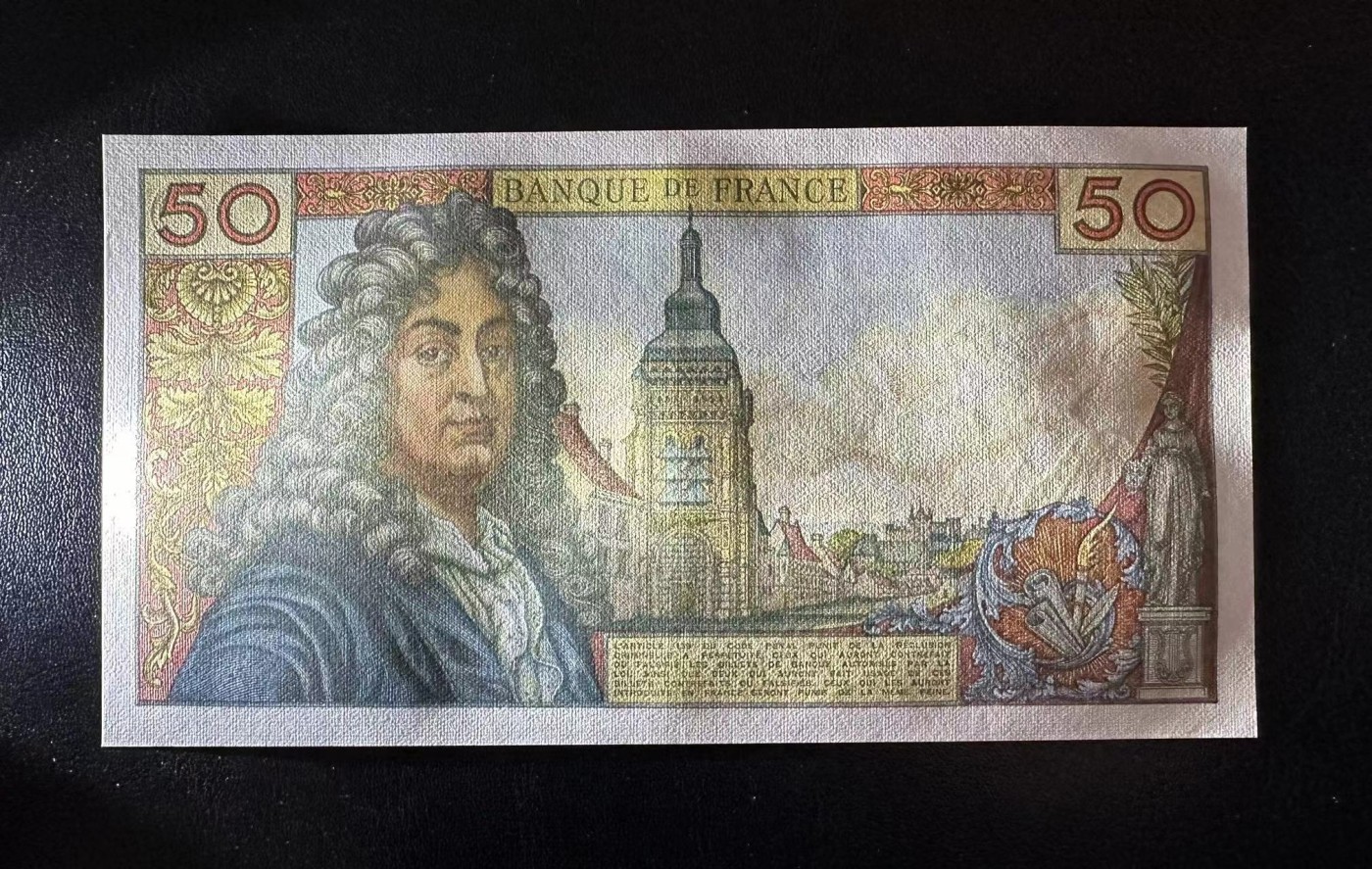 【Blue Auction】✨世界纸币精拍第409期【精】 【无47】法国 1976年50法郎 拉辛 AU+ 无针孔