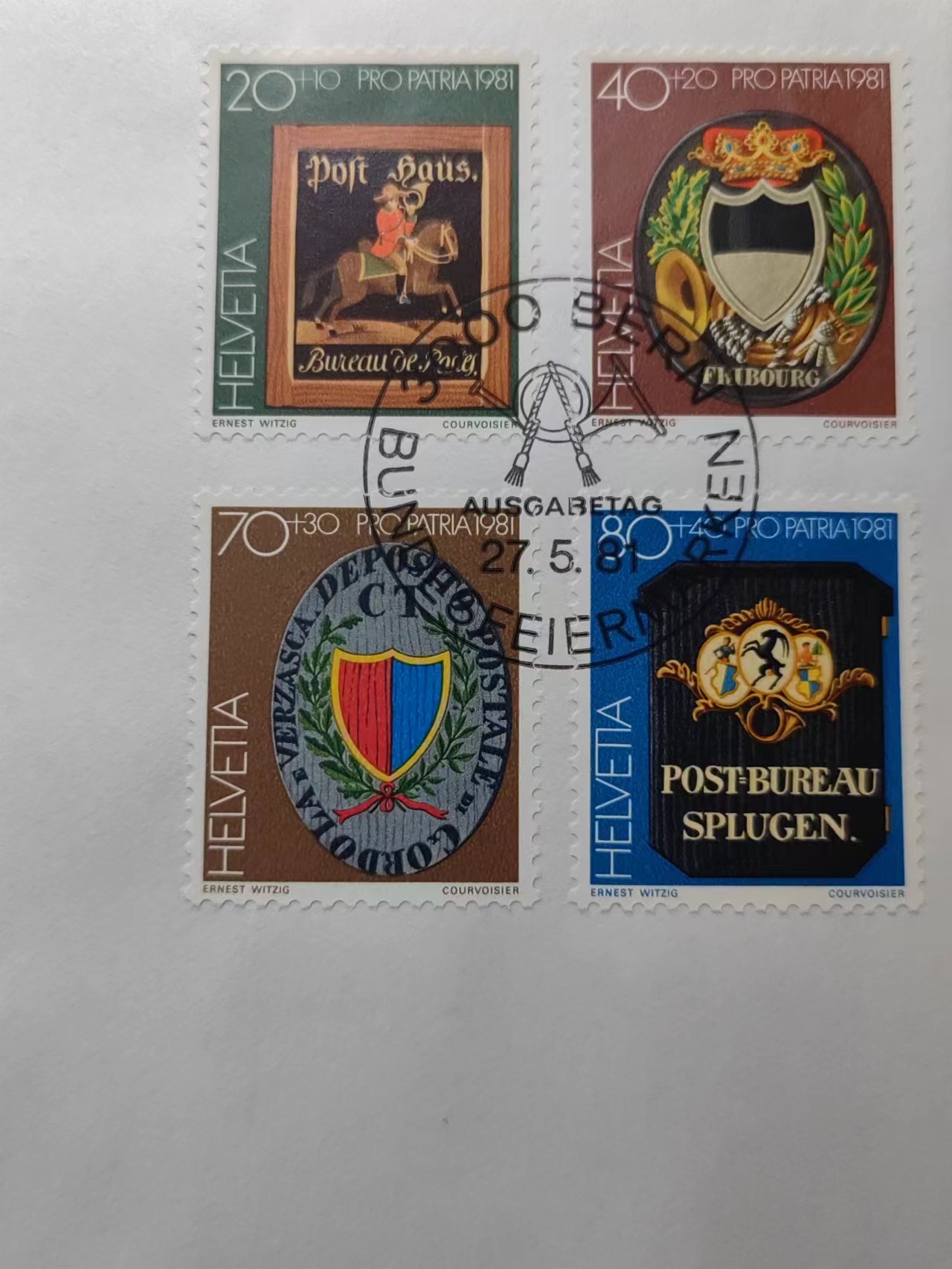 精选多國郵票品🔥⚡️🌞（拍卖场）专场 第④0️⃣场 瑞士1981年 各地邮徽（全新未拆）