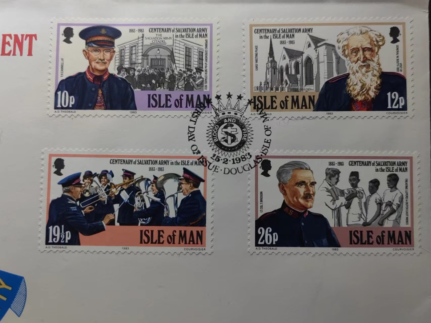 多国首日封✌邮品✌（拍卖场）精品🔥专场 第④②场 马恩岛1983年 救世军