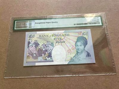 【Blue Auction】✨世界纸币精拍第409期【精】 【88尾无47】英国 2012年5镑 PMG66EPQ 