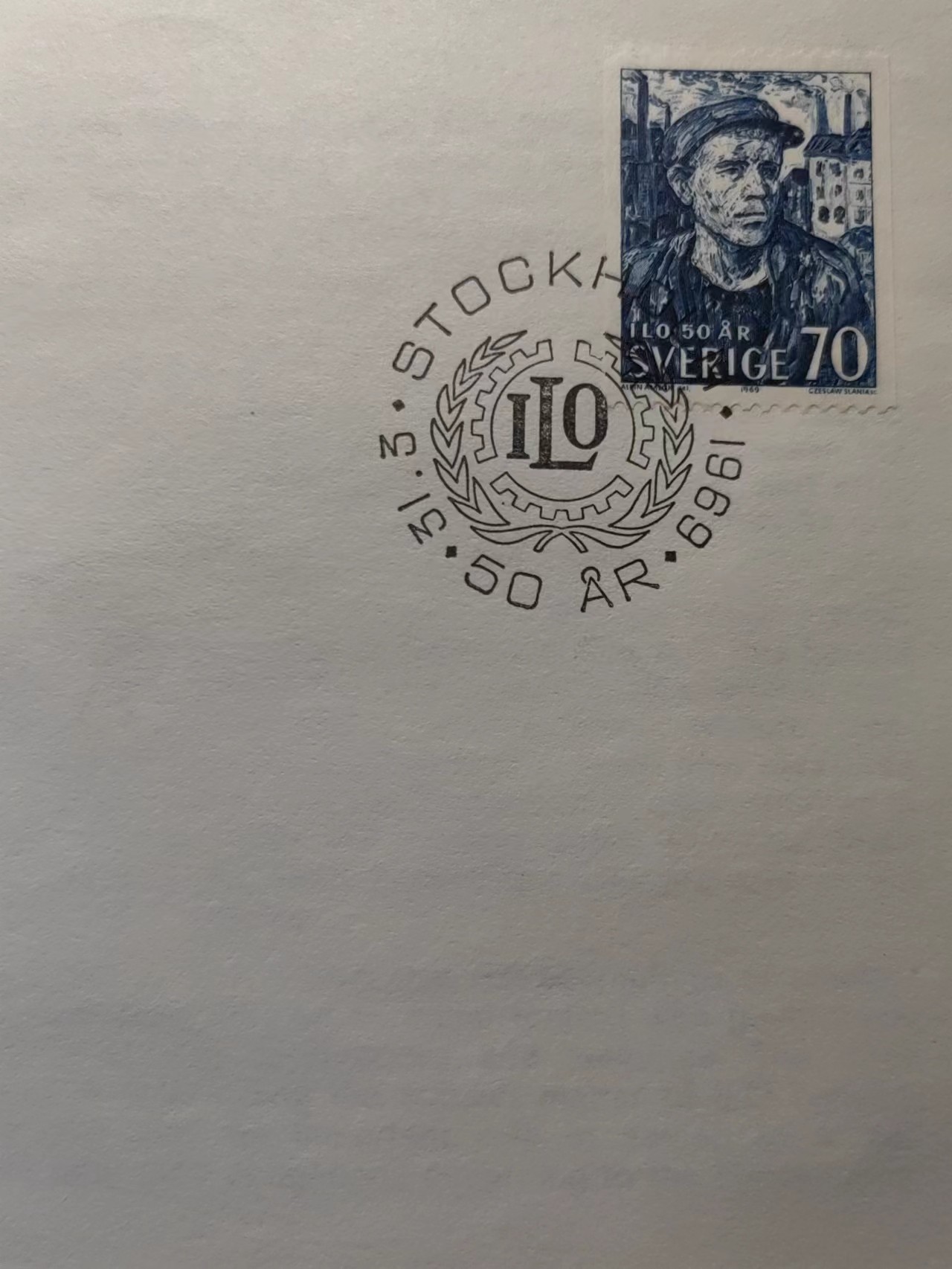 精选多國郵票品🔥⚡️🌞（拍卖场）专场 第④0️⃣场 瑞典1969年 国际劳工组织