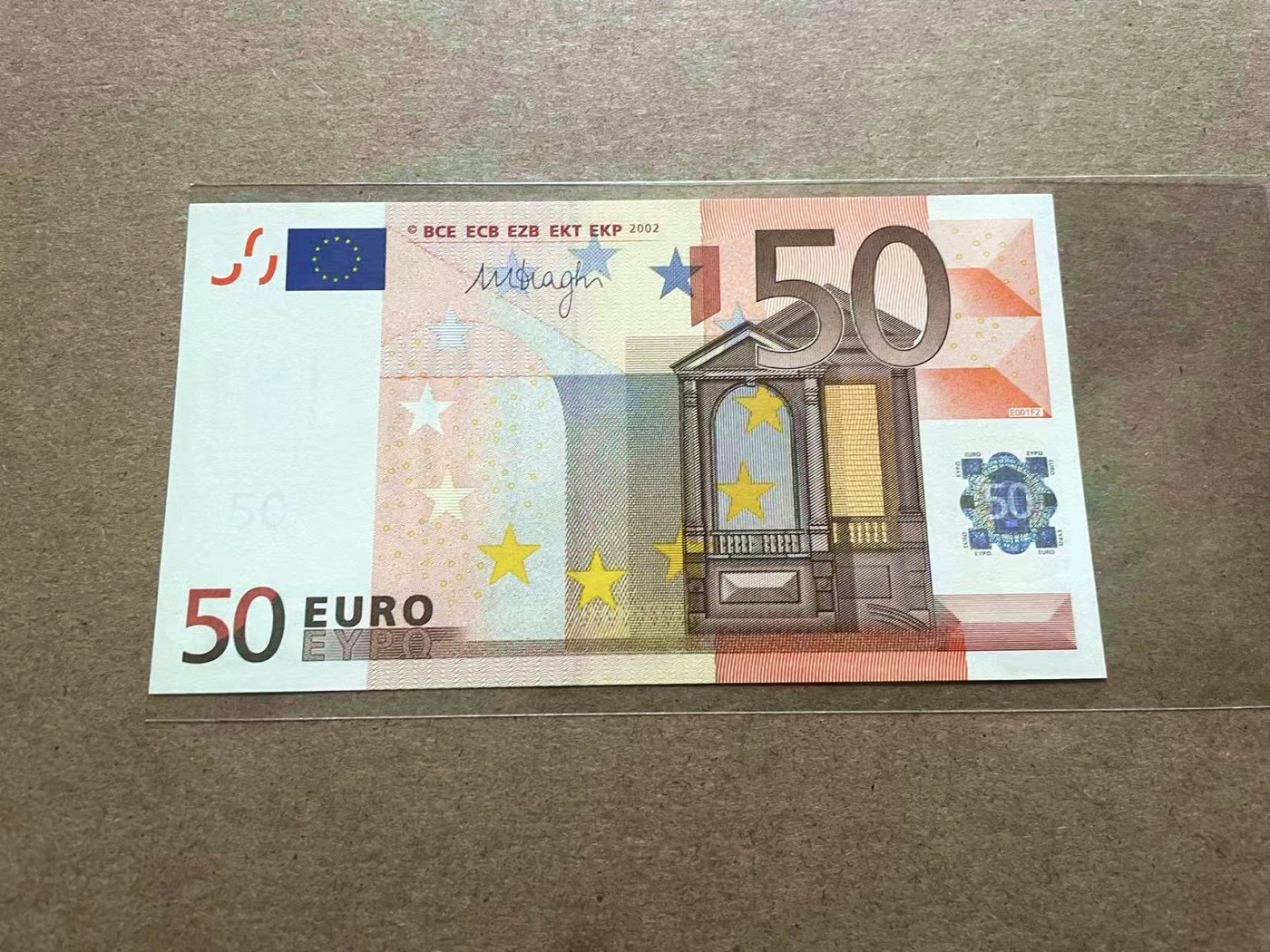 【Blue Auction】✨世界纸币精拍第409期【精】 欧盟 2002年50欧元 全新UNC