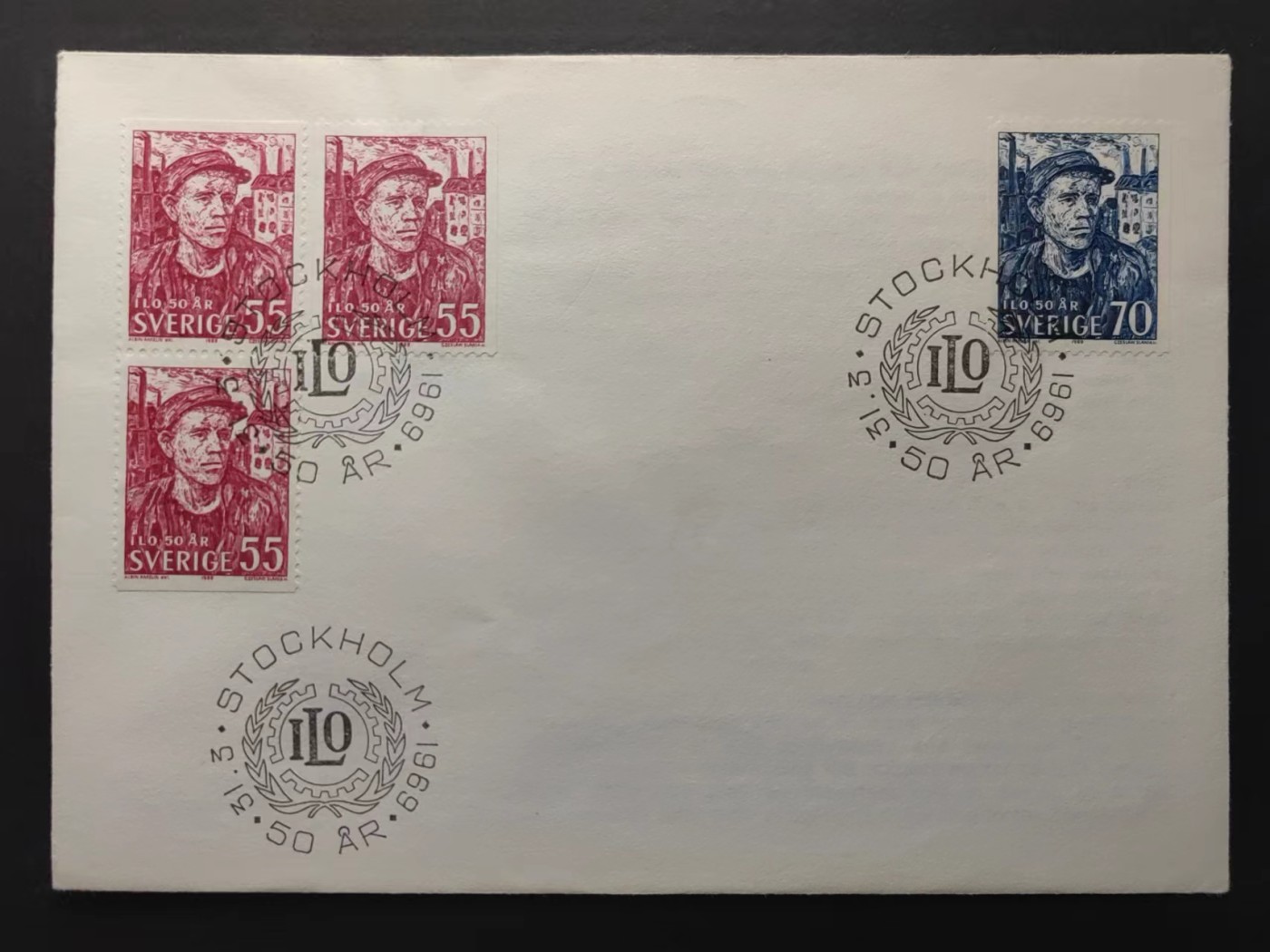 精选多國郵票品🔥⚡️🌞（拍卖场）专场 第④0️⃣场 瑞典1969年 国际劳工组织