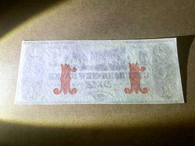 【Blue Auction】✨世界纸币精拍第409期【精】 美国 康涅狄格州 1865年1美金 带号码 大场景设计精美 全新UNC