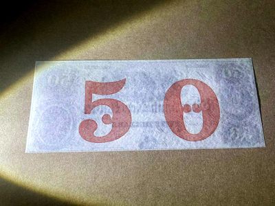 【Blue Auction】✨世界纸币精拍第409期【精】 美国 康涅狄格州 18XX年50美金 大场景 设计精美 全新UNC