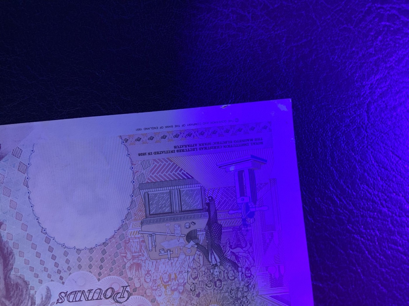 收藏联盟Quantum Auction 第313期拍卖  英国1991年版20镑 品相UNC- 物理学家法拉第