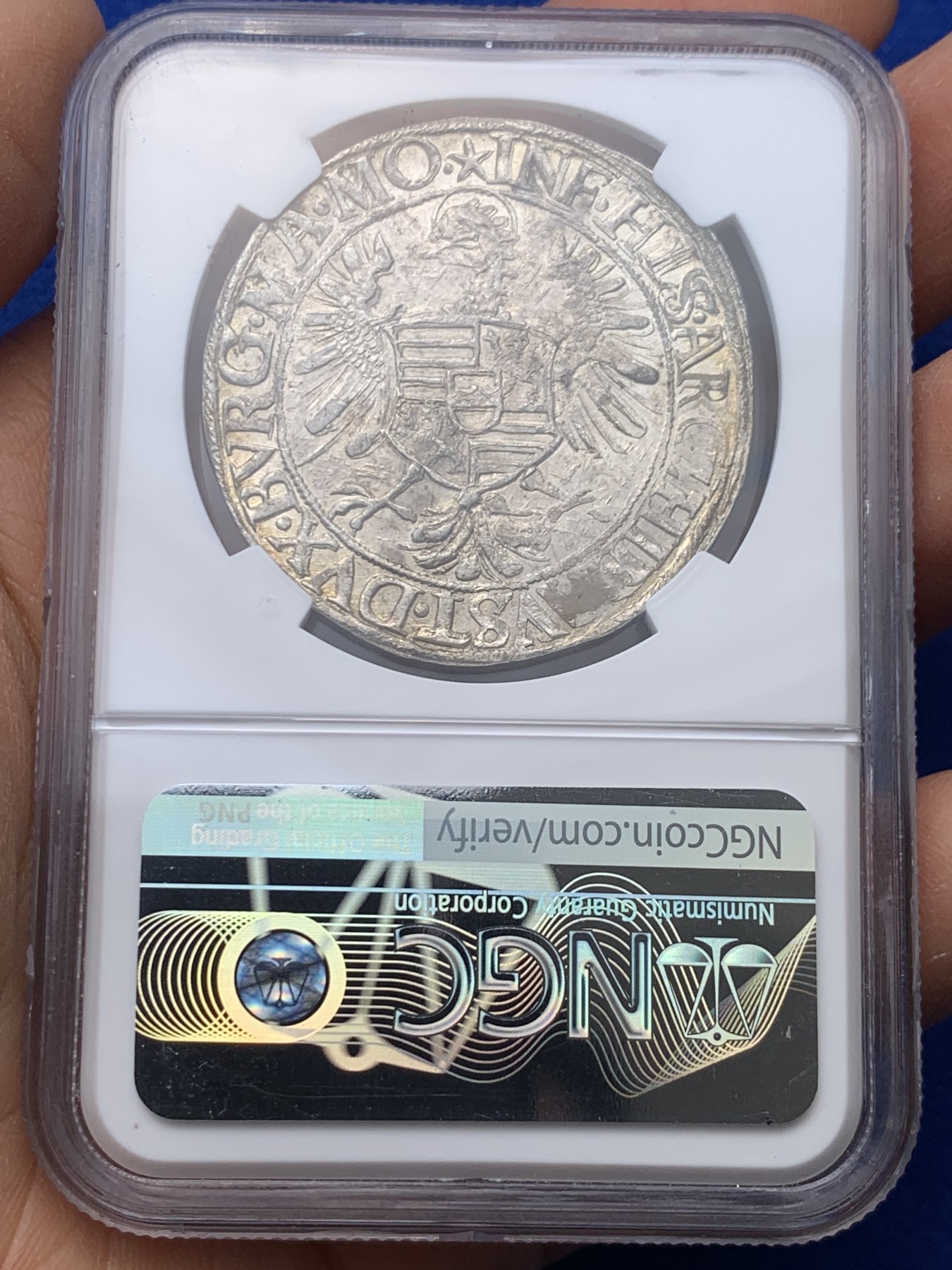 《竞宝斋》圣诞专辑  第二场  第228场 定制纪念章相赠 (全场顺丰包邮) NGC-MS63 神圣罗马帝国 1521-1564年打制 维也纳厂 斐迪南一世泰勒大银币 状态惊人