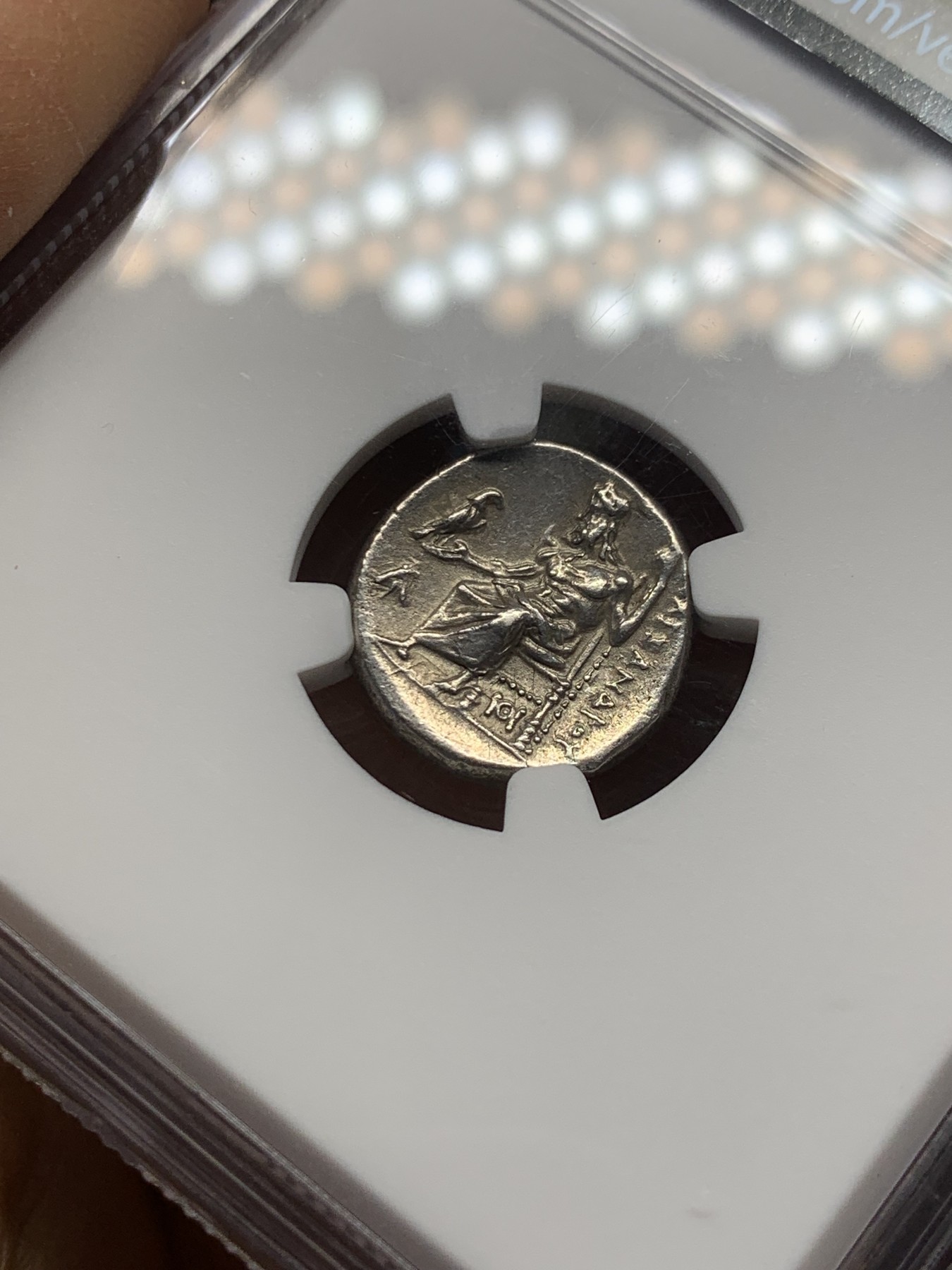 《竞宝斋》圣诞专辑  第一场  第227场 定制纪念章相赠 (全场顺丰包邮) NGC Ch-XF 5/5 5/4 古希腊 大力神 一德克拉马 银币 盒子左角小磕