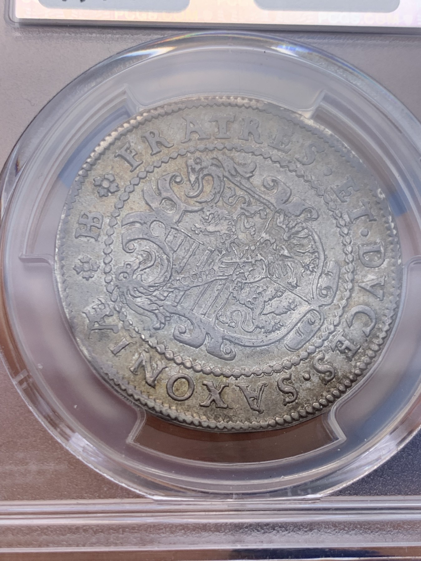 《竞宝斋》圣诞专辑  第一场  第227场 定制纪念章相赠 (全场顺丰包邮) PCGS AU55萨克森1592三兄弟半泰勒 PCGS唯一冠军