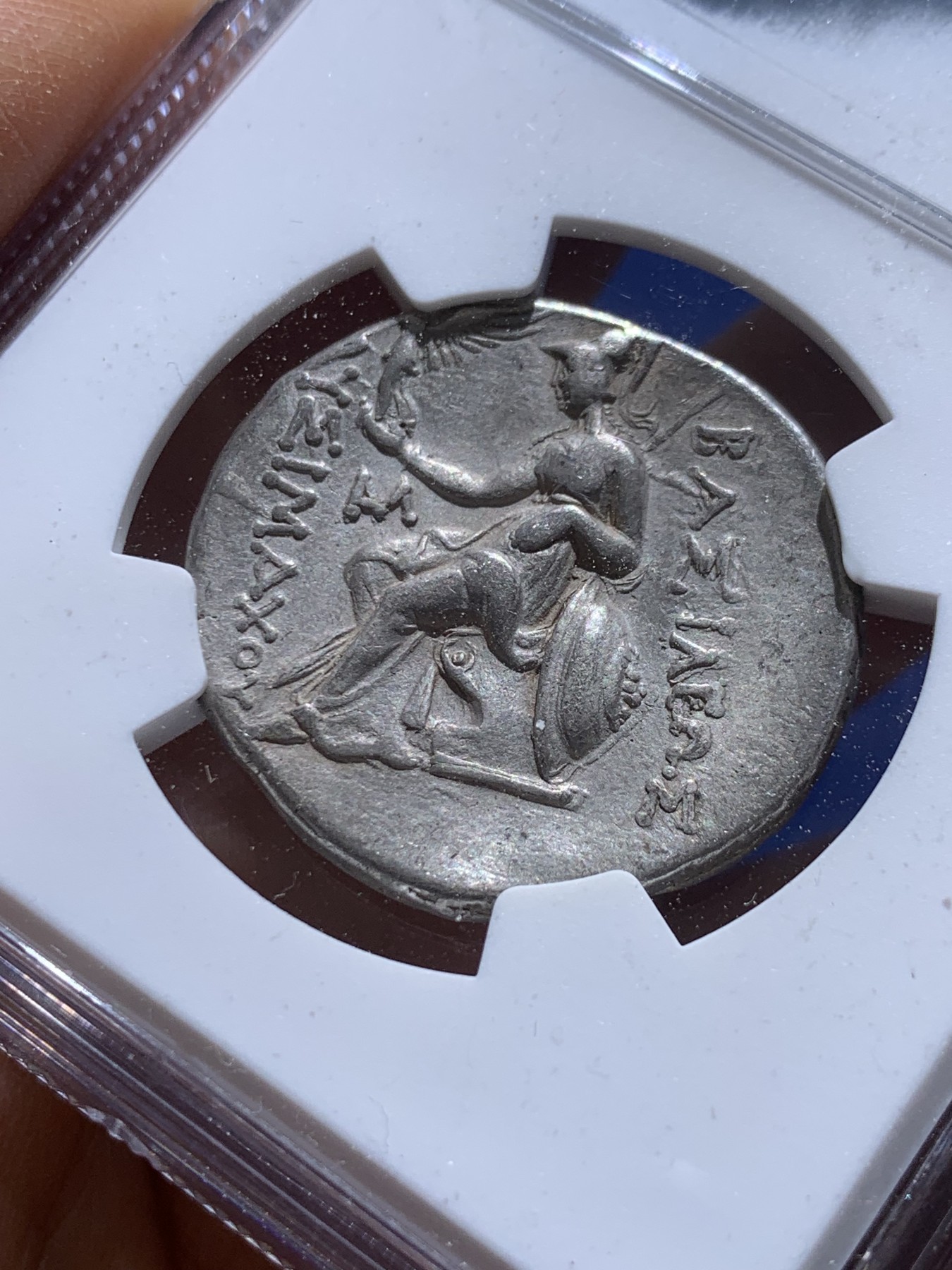 《竞宝斋》圣诞专辑  第一场  第227场 定制纪念章相赠 (全场顺丰包邮) NGC-XF 古希腊 公羊角亚历山大大帝 四德银币 打制满分，雕模艺术性好，眼睛囧囧有神，发丝飘逸，观赏性极佳！利马西科斯时期有名的造币厂