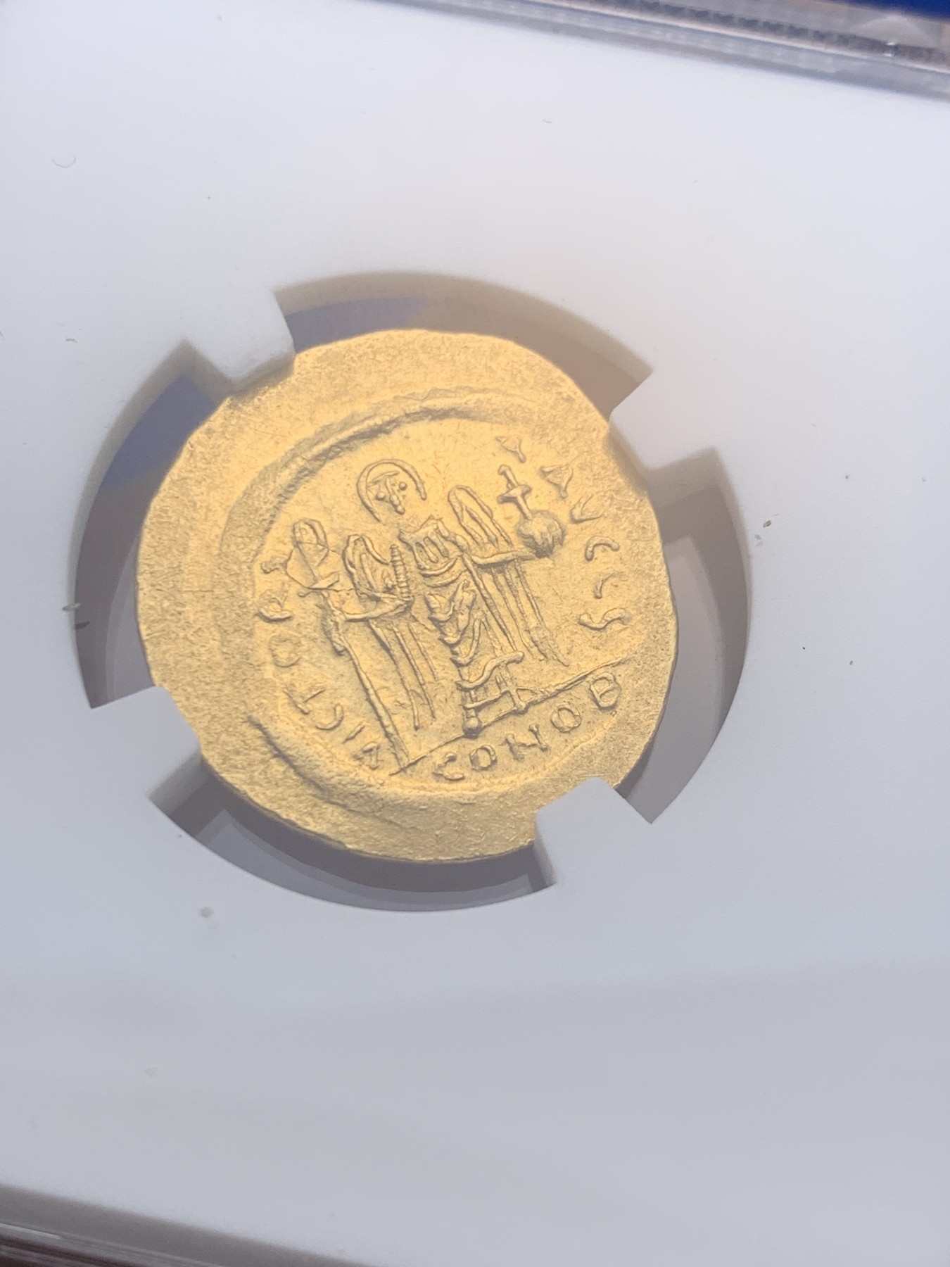 《竞宝斋》圣诞专辑  第一场  第227场 定制纪念章相赠 (全场顺丰包邮) NGC MS 4/5 5/5 拜占庭帝国福卡斯 索利多金币 极品分数 收藏级