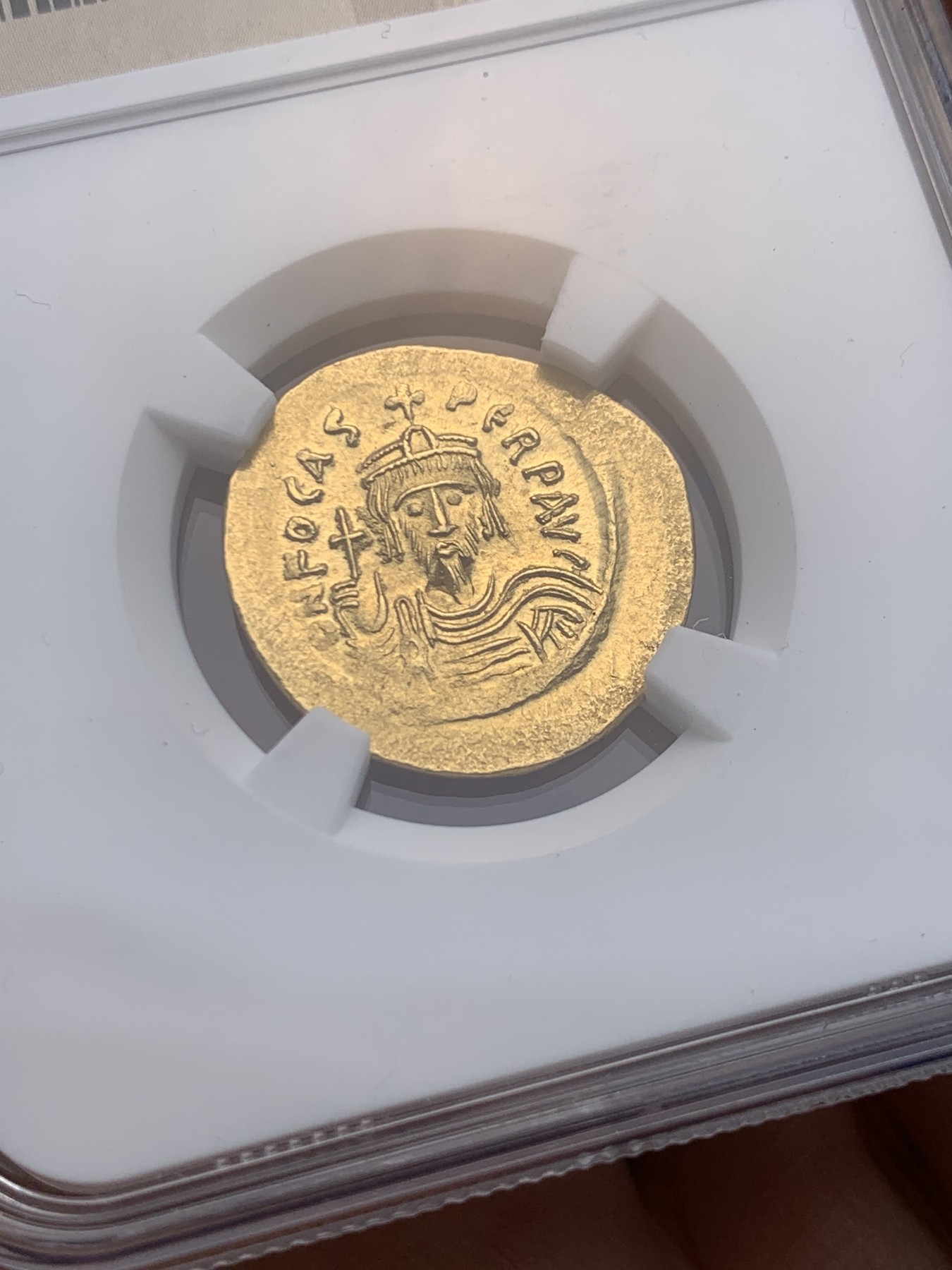 《竞宝斋》圣诞专辑  第一场  第227场 定制纪念章相赠 (全场顺丰包邮) NGC MS 4/5 5/5 拜占庭帝国福卡斯 索利多金币 极品分数 收藏级