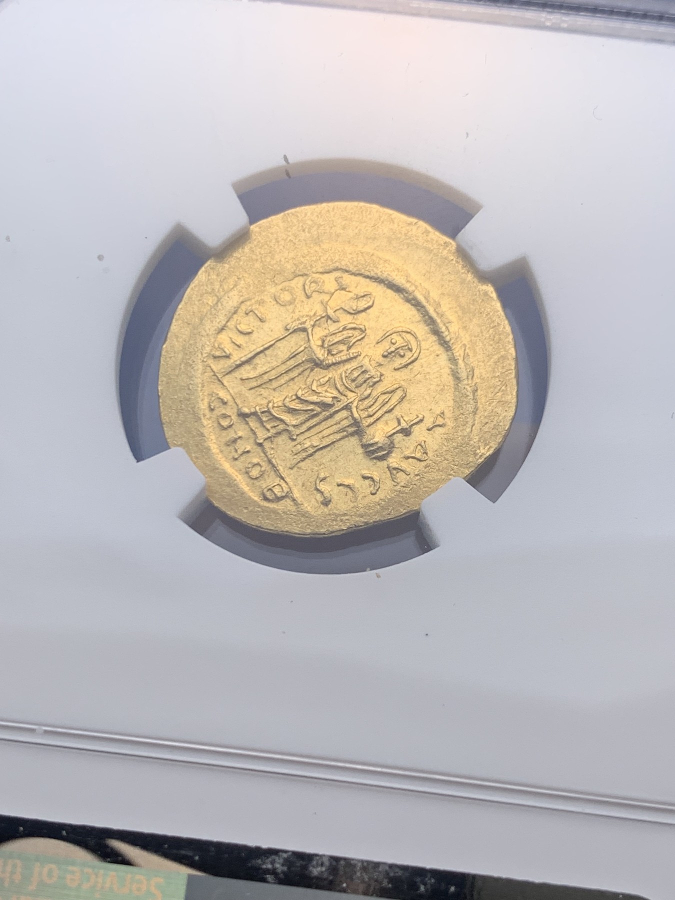 《竞宝斋》圣诞专辑  第一场  第227场 定制纪念章相赠 (全场顺丰包邮) NGC MS 4/5 5/5 拜占庭帝国福卡斯 索利多金币 极品分数 收藏级