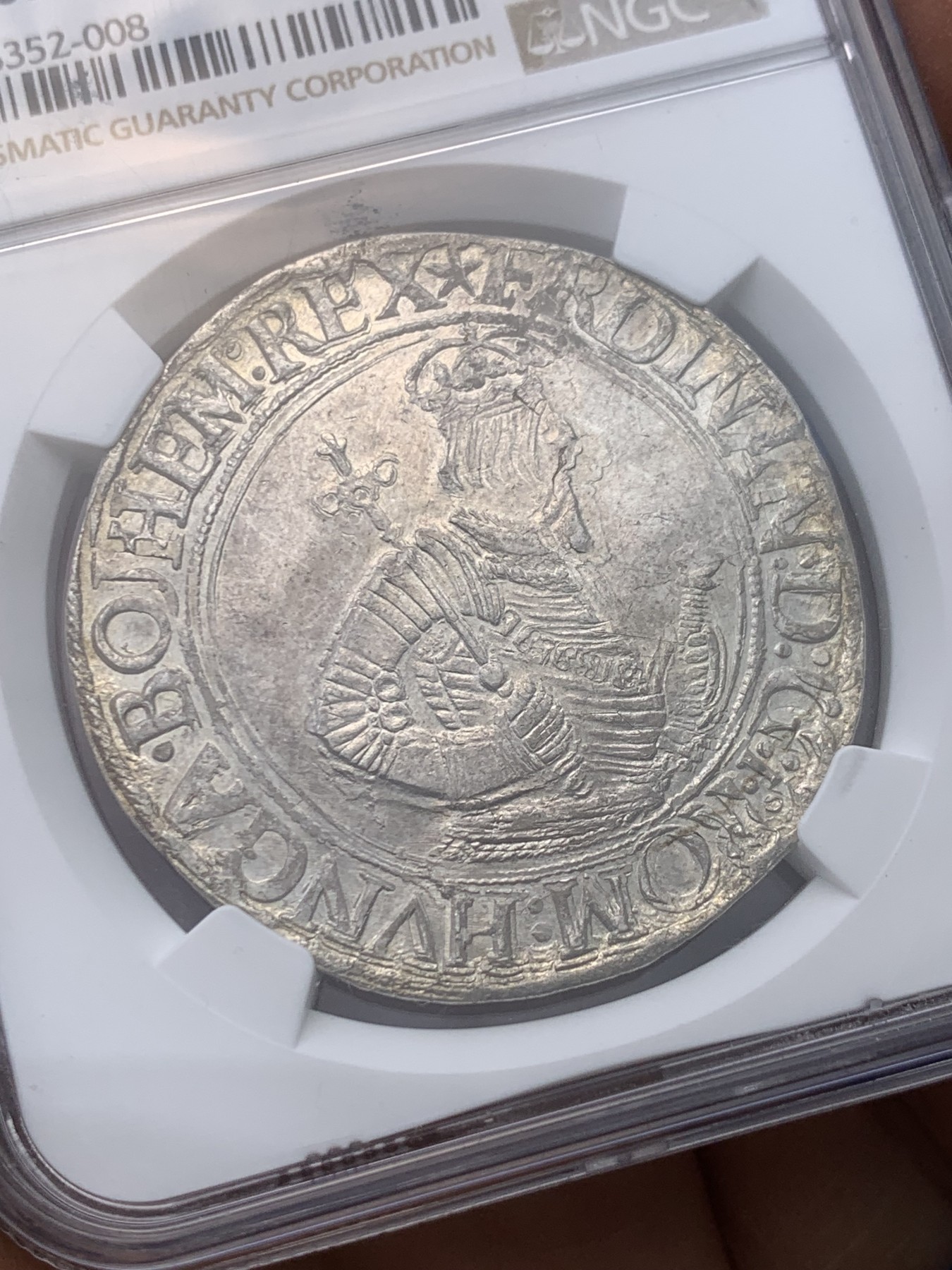 《竞宝斋》圣诞专辑  第二场  第228场 定制纪念章相赠 (全场顺丰包邮) NGC-MS63 神圣罗马帝国 1521-1564年打制 维也纳厂 斐迪南一世泰勒大银币 状态惊人