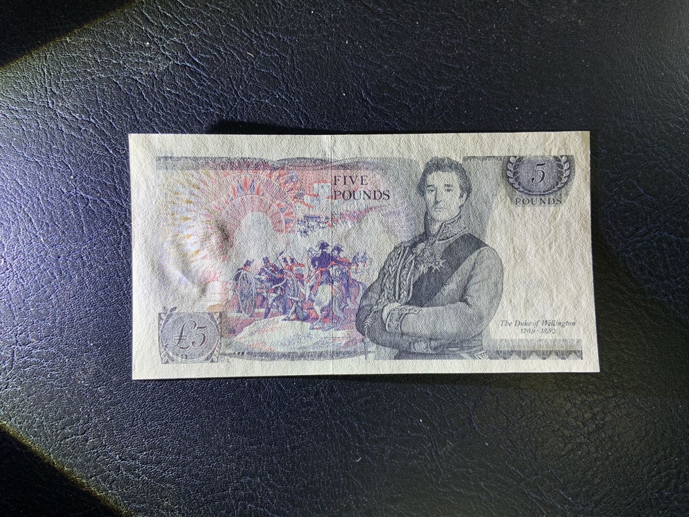 收藏联盟Quantum Auction 第313期拍卖  英国1971-72年5镑 品相UNC 首签名 稀少签名 威灵顿公爵