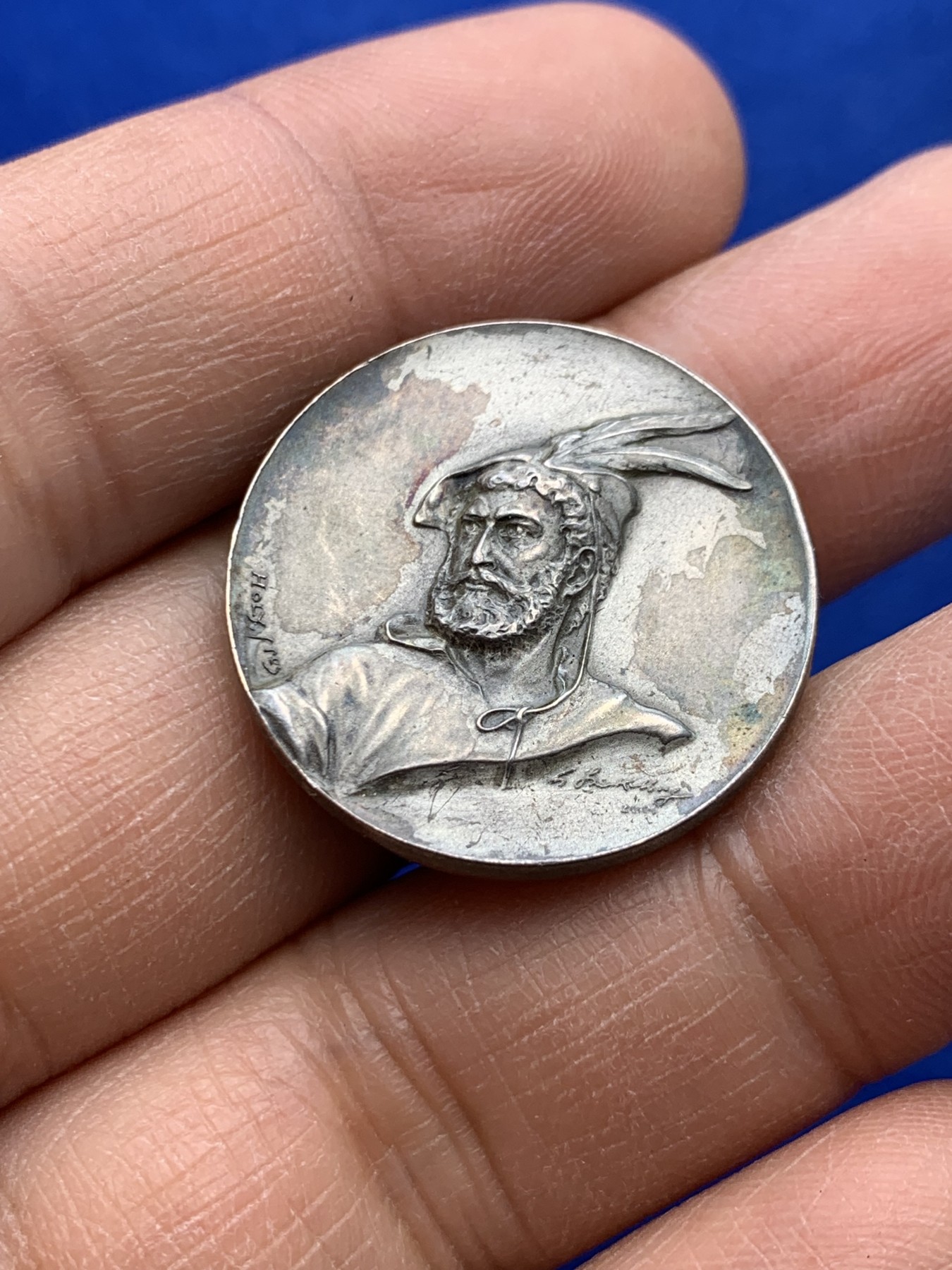 《竞宝斋》圣诞专辑  第一场  第227场 定制纪念章相赠 (全场顺丰包邮) 1912年瑞士圣加仑射击节银章，25.9mm 10.75g 边缘圆润厚实高浮雕 少见品种，真正原盒，瑞射藏家的喜爱品种