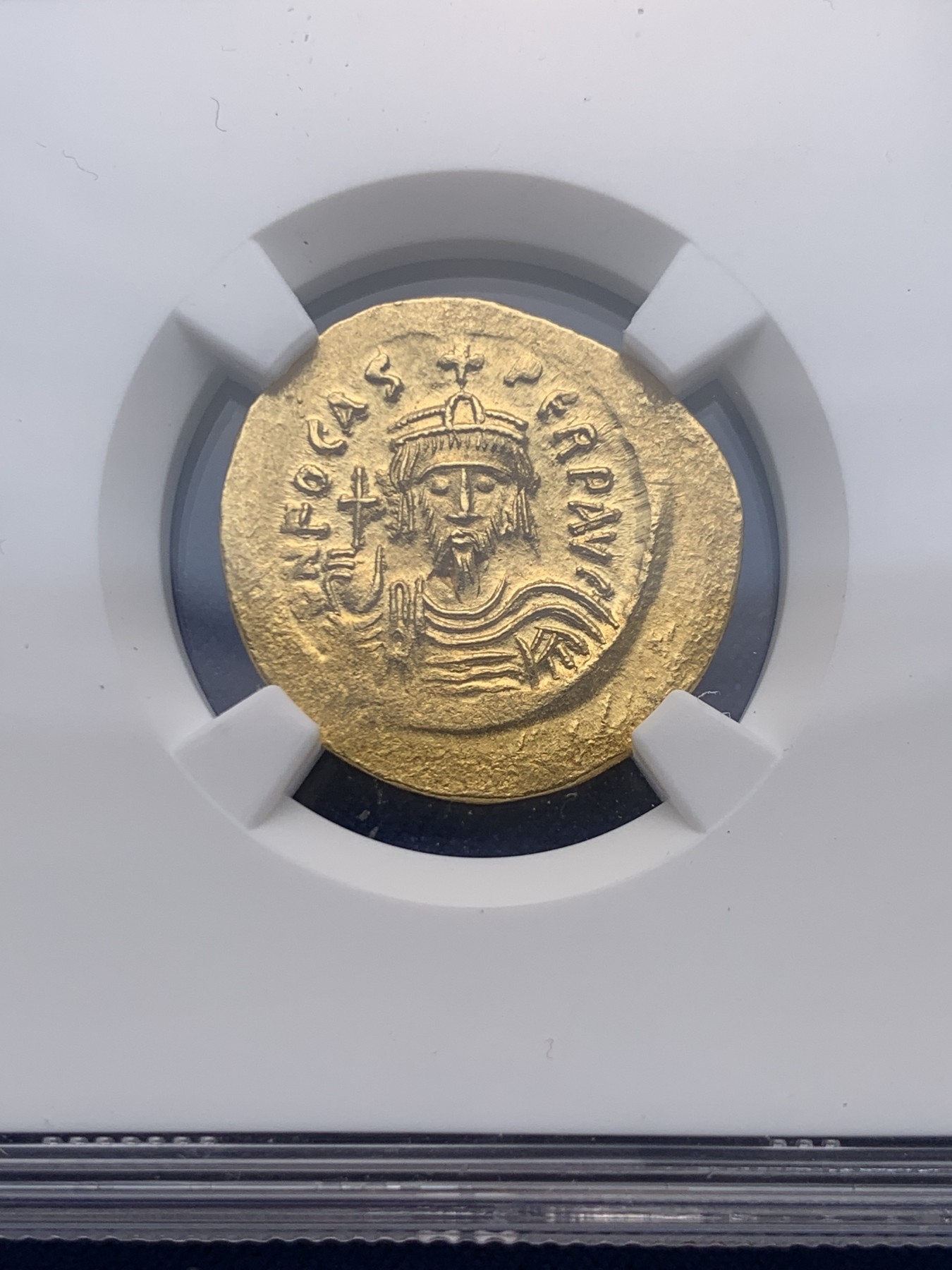 《竞宝斋》圣诞专辑  第一场  第227场 定制纪念章相赠 (全场顺丰包邮) NGC MS 4/5 5/5 拜占庭帝国福卡斯 索利多金币 极品分数 收藏级