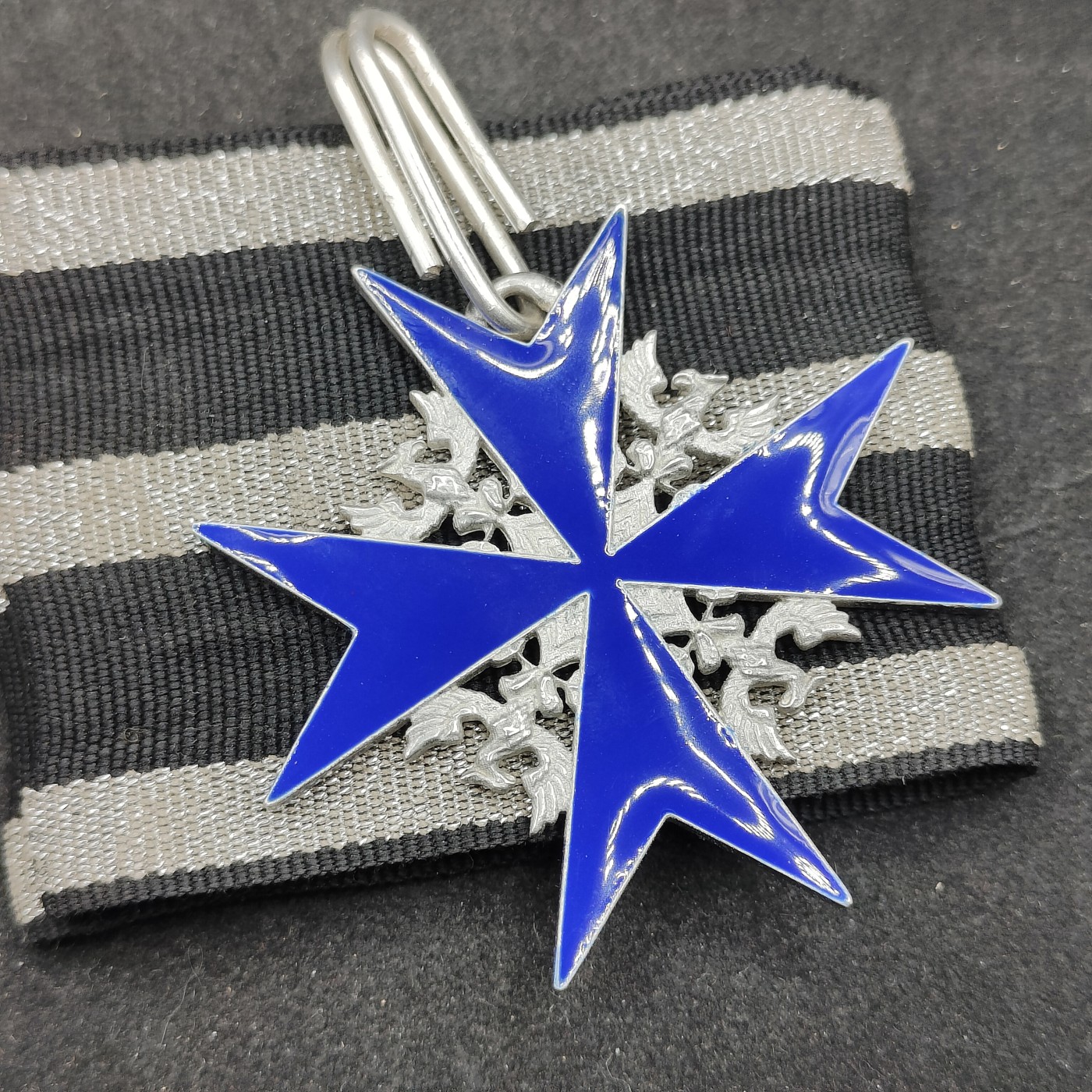 全场0元起拍 第120期 咸鱼国勋章拍卖专场 12月27日（周三）下午6：00开始 复制品 银质热珐琅 蓝色马克思勋章 带绶带