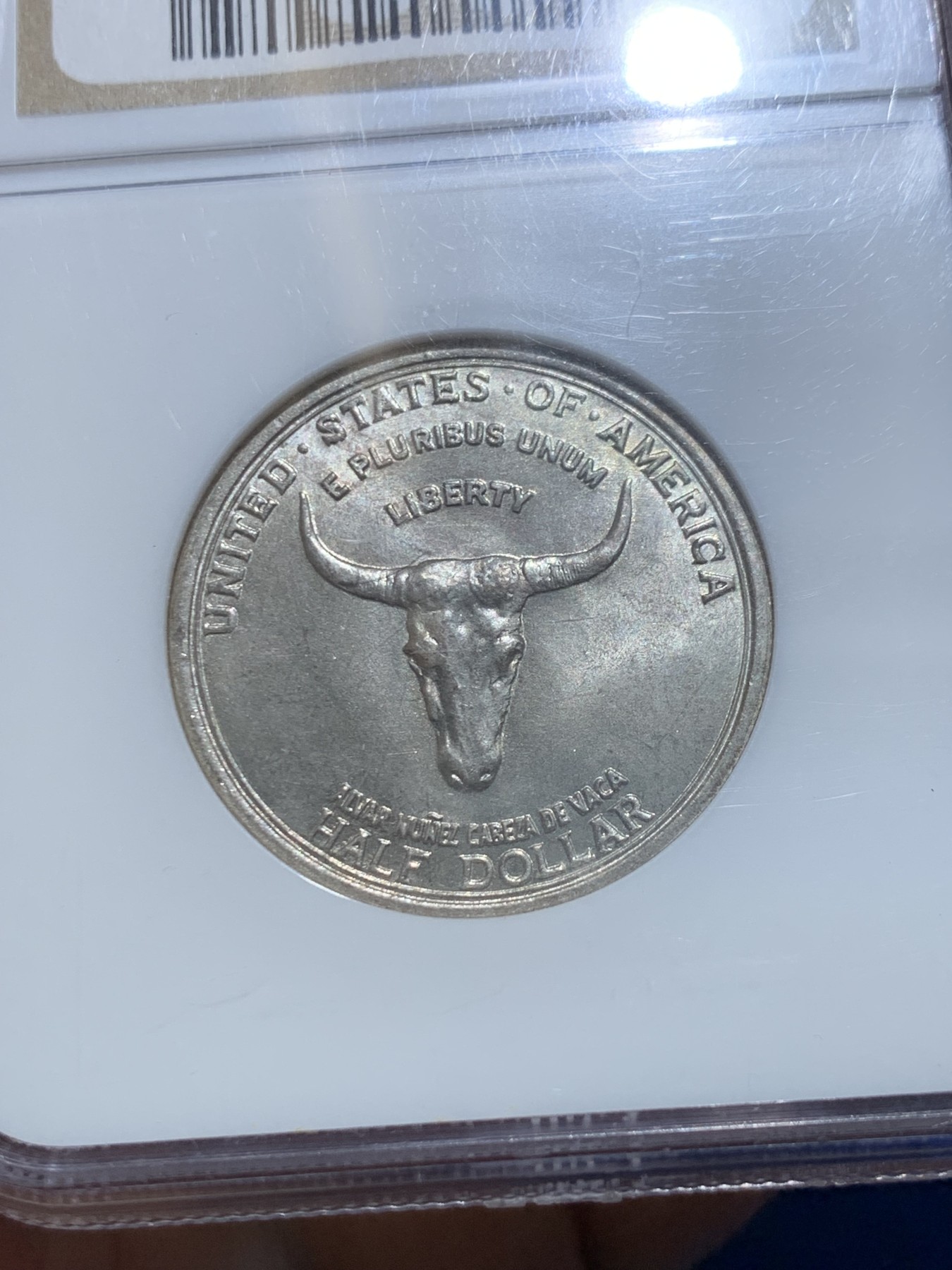 《竞宝斋》圣诞专辑  第二场  第228场 定制纪念章相赠 (全场顺丰包邮) NGC-MS66 美国 1935年 西班牙小道 半美元纪念币 半美元纪念币中的难点 老盒高分 收藏一步到位