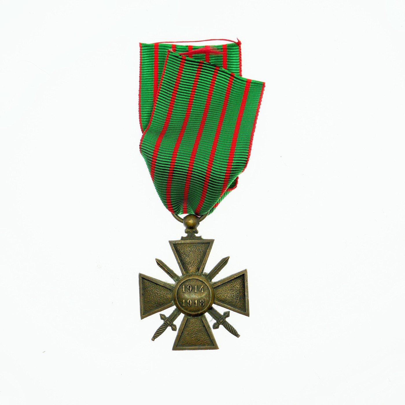 勋章奖章交易所12月30日拍卖 法国一战战争十字奖章，1918版