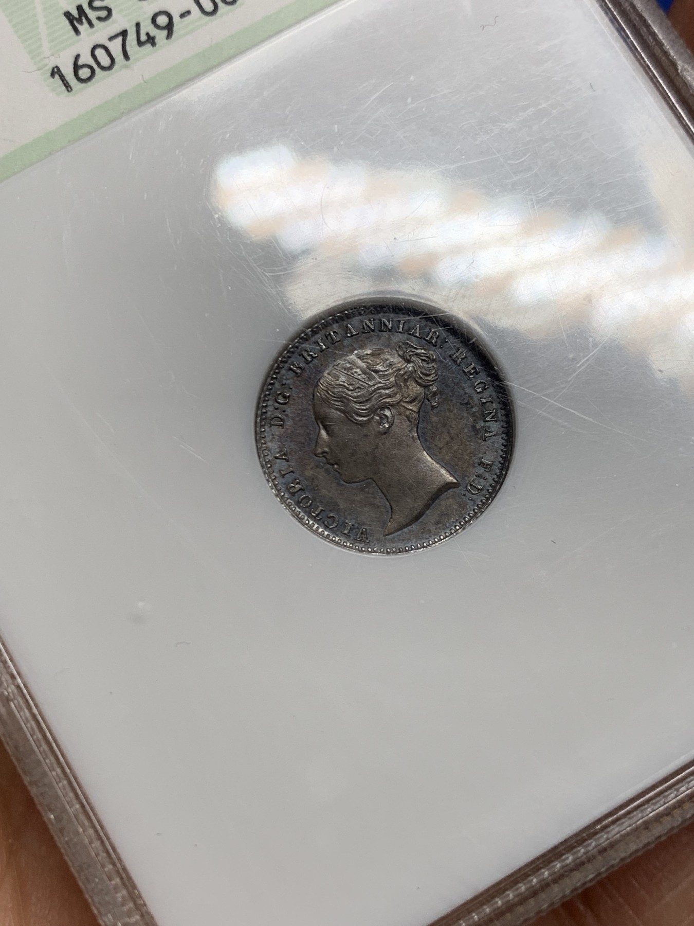 《竞宝斋》圣诞专辑  第二场  第228场 定制纪念章相赠 (全场顺丰包邮) NGC MS64 英国1839年小维groat四便士银币 整体PL感十足 深彩包浆 双面非常均匀