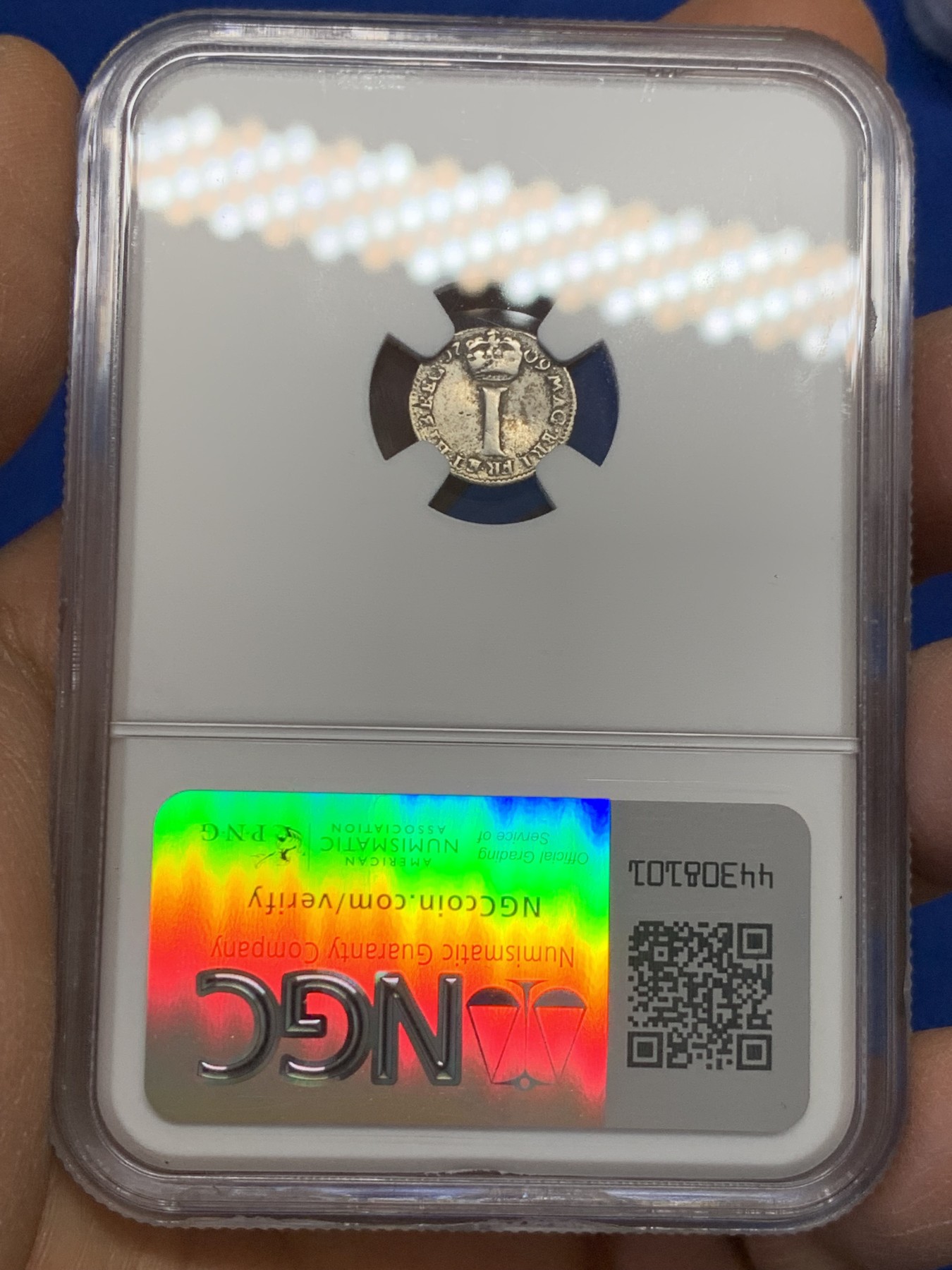 《竞宝斋》圣诞专辑  第二场  第228场 定制纪念章相赠 (全场顺丰包邮) 4枚一组 NGC 英国1709安妮女王濯足币，1P+2P+3P+4P面值，R级珍惜度