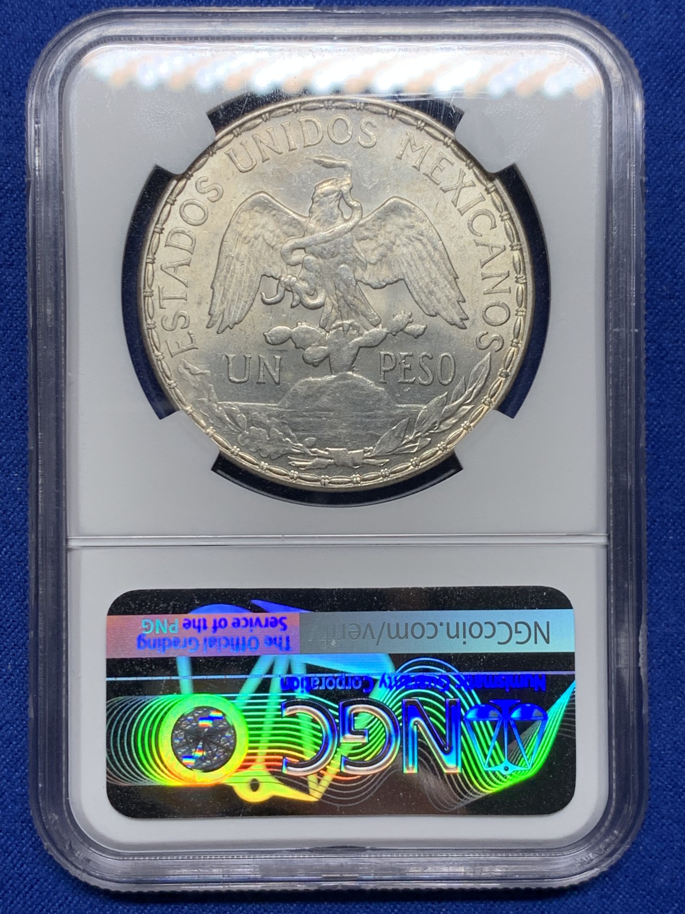 《竞宝斋》圣诞专辑  第二场  第228场 定制纪念章相赠 (全场顺丰包邮) NGC-MS63 墨西哥1910骑马鹰洋 淡金美包浆 外拍大热品种值得拥有