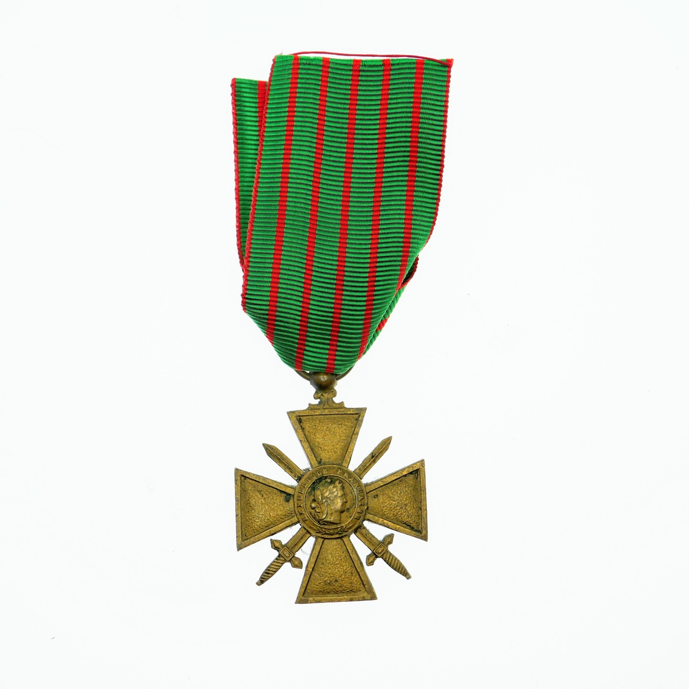 勋章奖章交易所12月30日拍卖 法国一战战争十字奖章，1918版