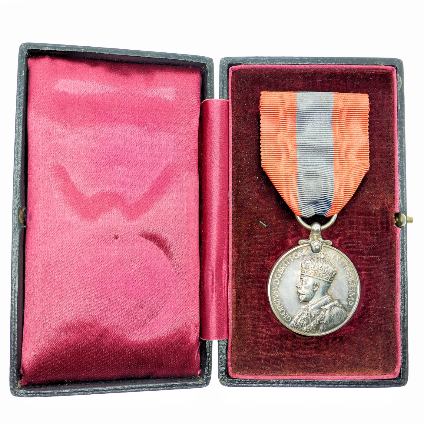 勋章奖章交易所12月30日拍卖 英国帝国服务奖章，银质乔治五世版