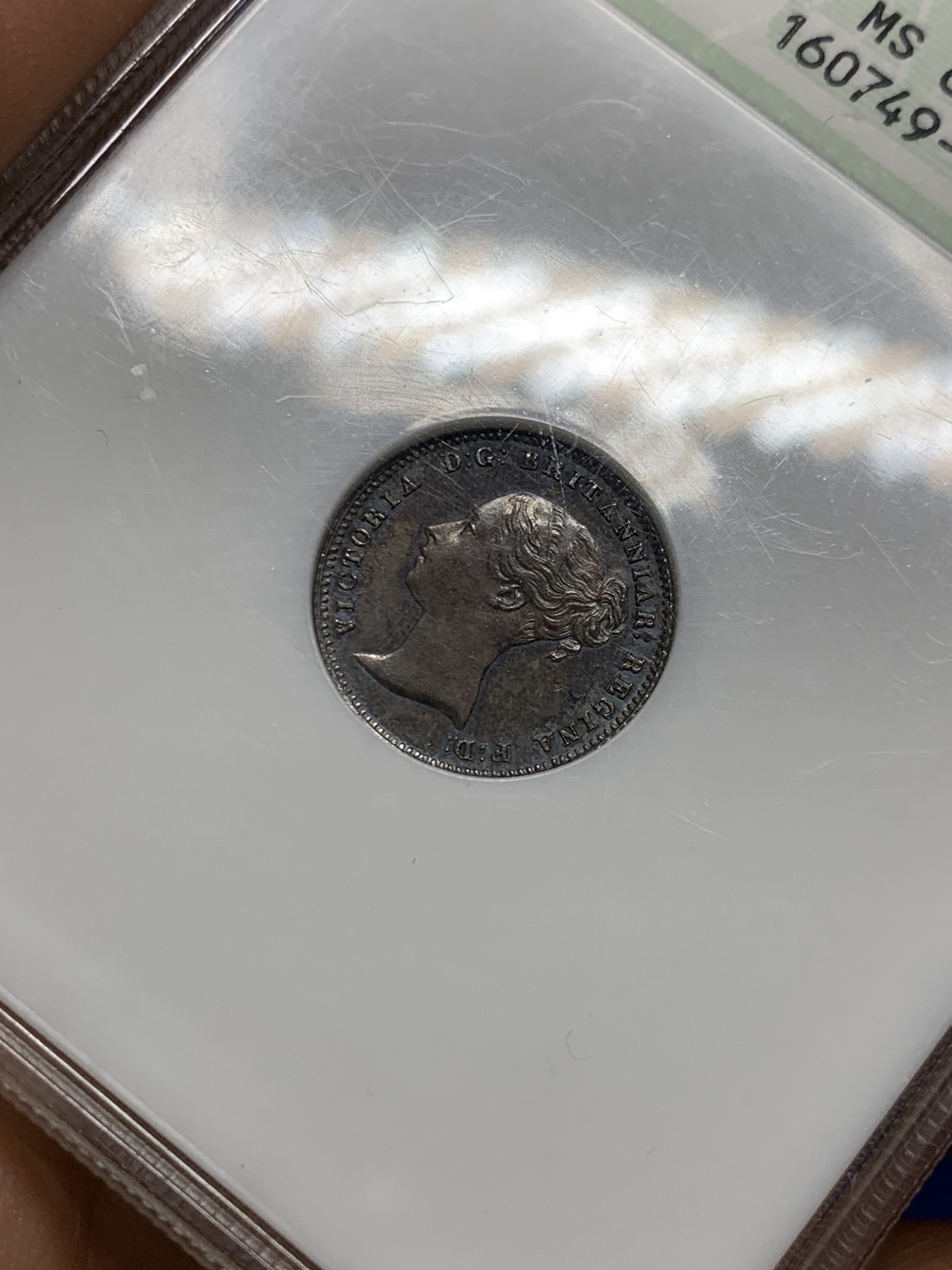 《竞宝斋》圣诞专辑  第二场  第228场 定制纪念章相赠 (全场顺丰包邮) NGC MS64 英国1839年小维groat四便士银币 整体PL感十足 深彩包浆 双面非常均匀