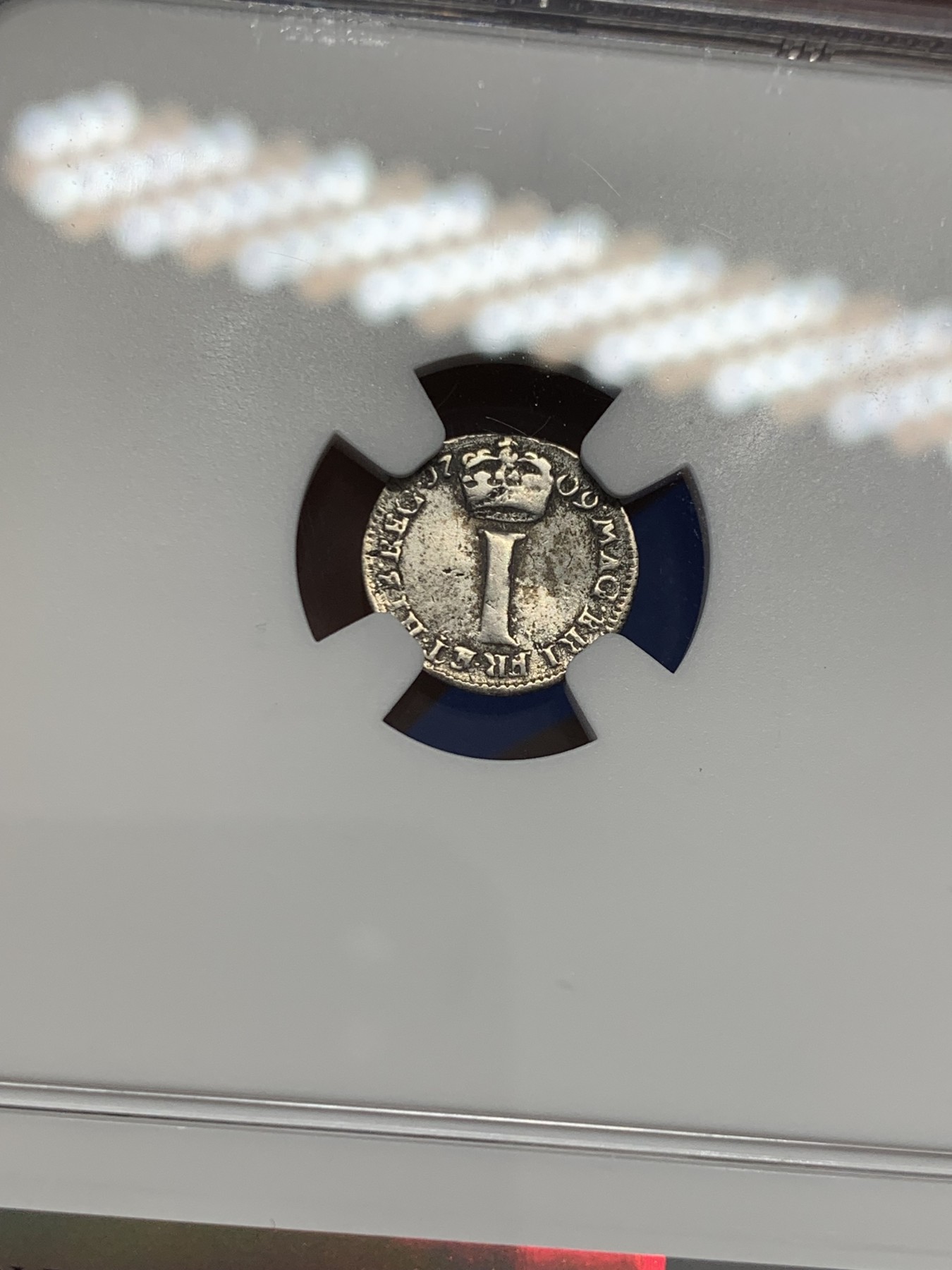 《竞宝斋》圣诞专辑  第二场  第228场 定制纪念章相赠 (全场顺丰包邮) 4枚一组 NGC 英国1709安妮女王濯足币，1P+2P+3P+4P面值，R级珍惜度