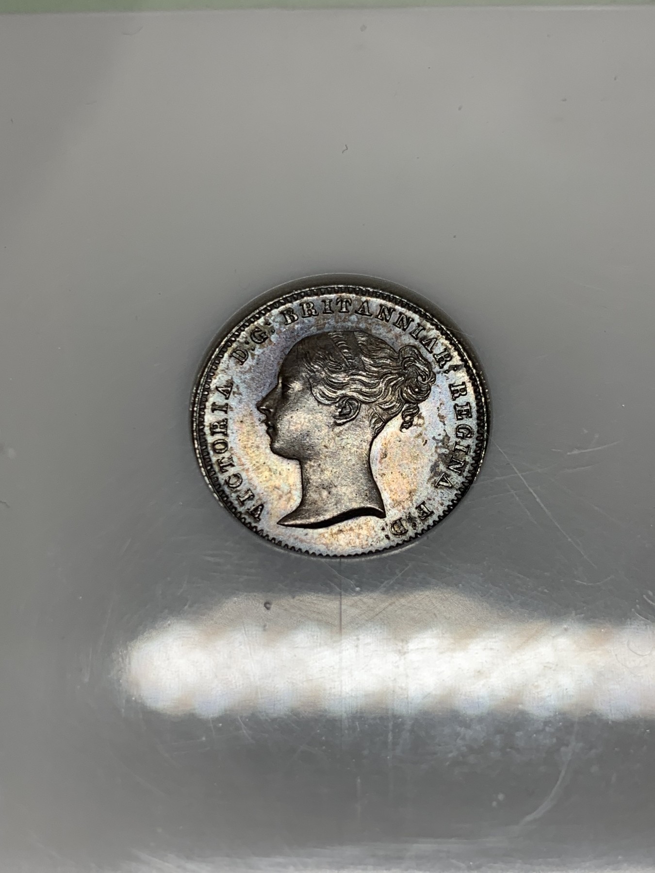 《竞宝斋》圣诞专辑  第二场  第228场 定制纪念章相赠 (全场顺丰包邮) NGC MS64 英国1839年小维groat四便士银币 整体PL感十足 深彩包浆 双面非常均匀