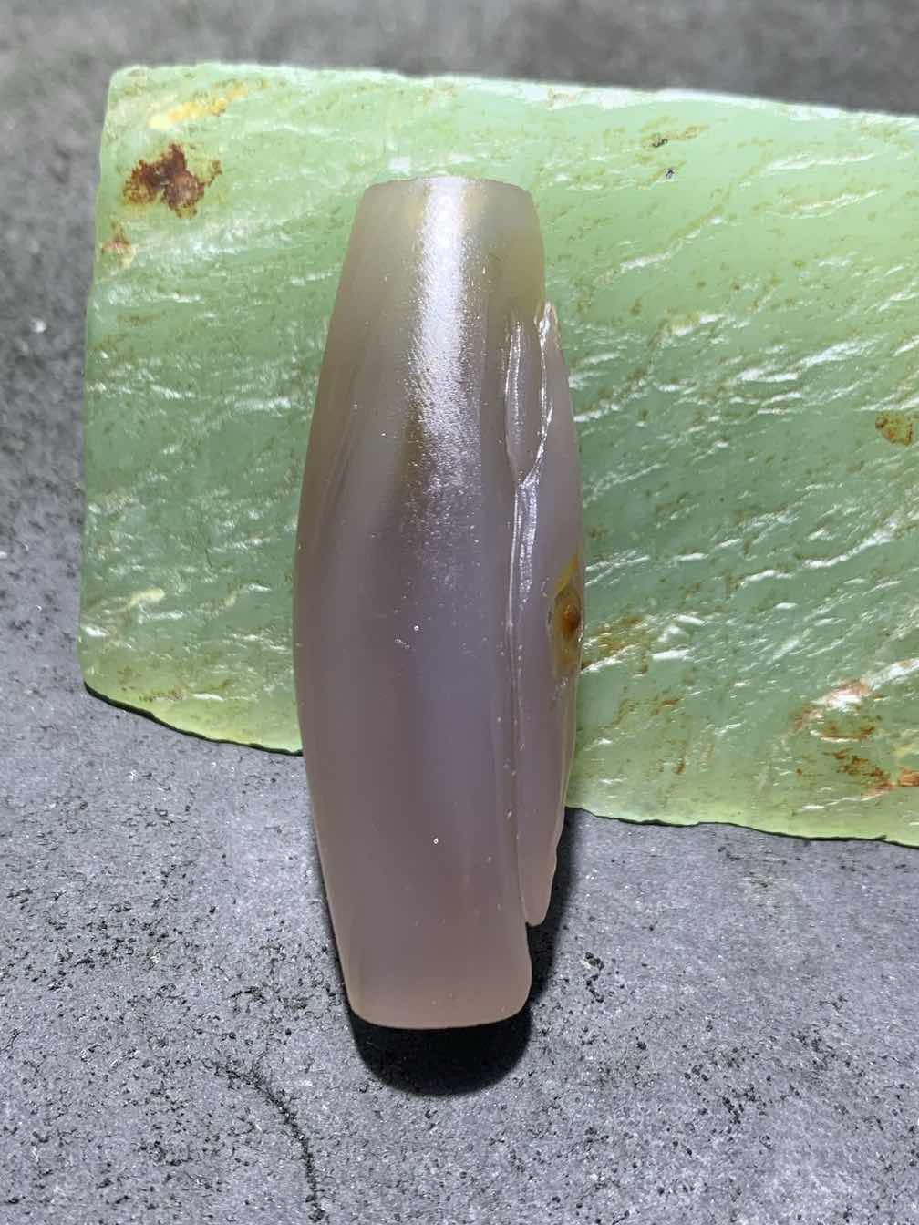 精美亚光高玉化巴西玛瑙手工俏色巧雕马到成功吊坠（把件）一个！