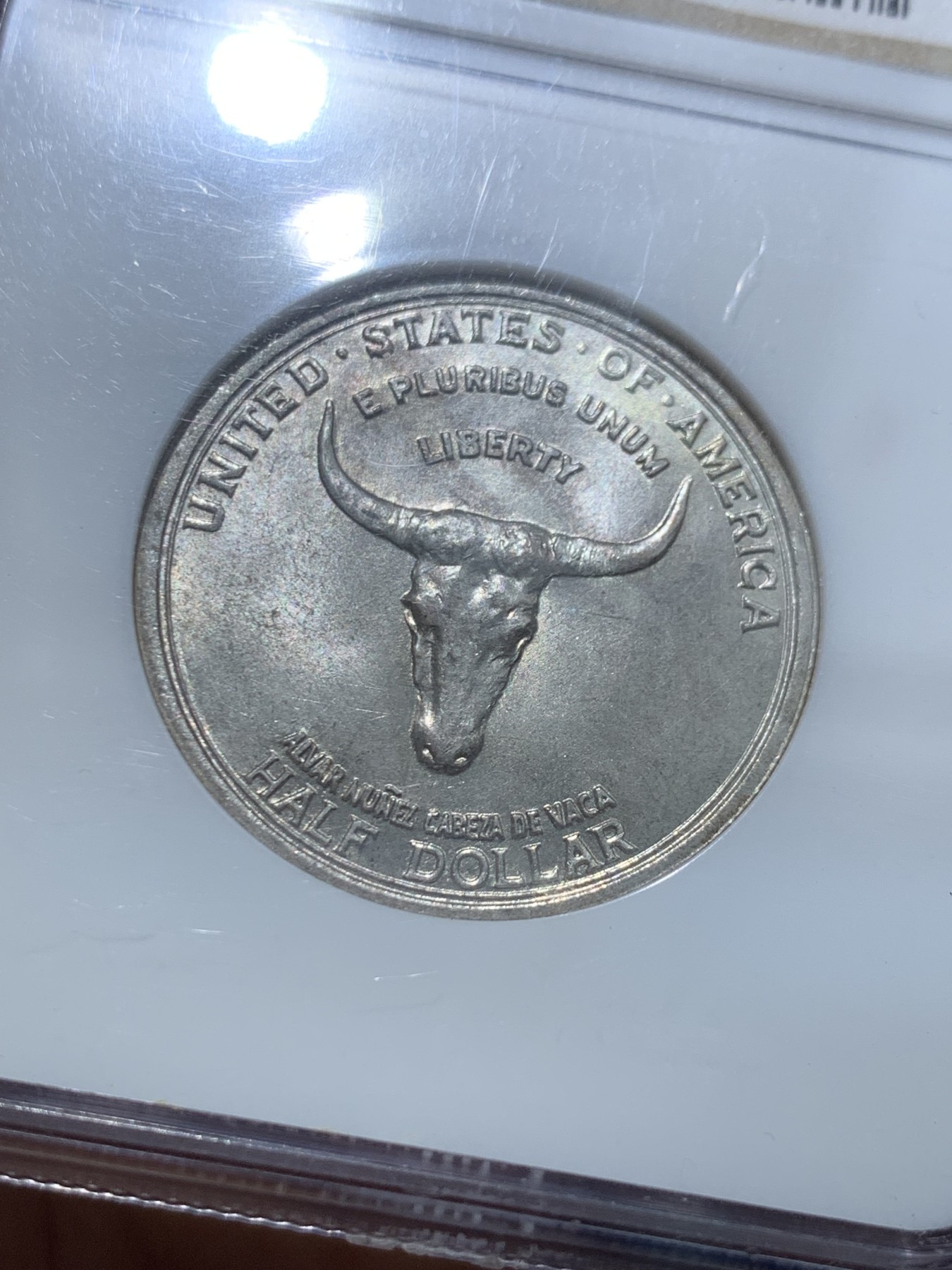 《竞宝斋》圣诞专辑  第二场  第228场 定制纪念章相赠 (全场顺丰包邮) NGC-MS66 美国 1935年 西班牙小道 半美元纪念币 半美元纪念币中的难点 老盒高分 收藏一步到位